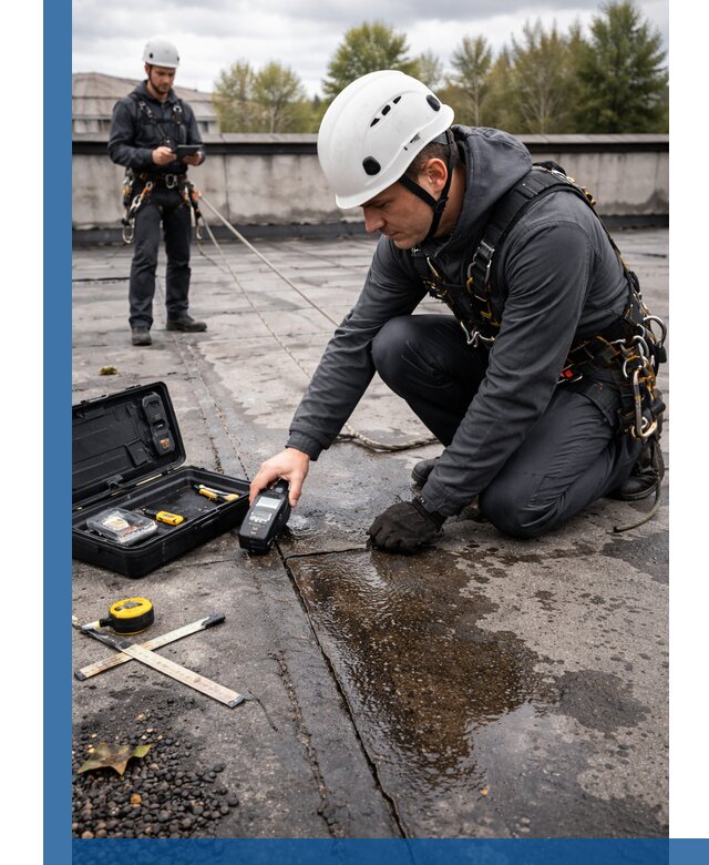 Обследование кровли на протечки и выявление дефектов в Лесосибирске