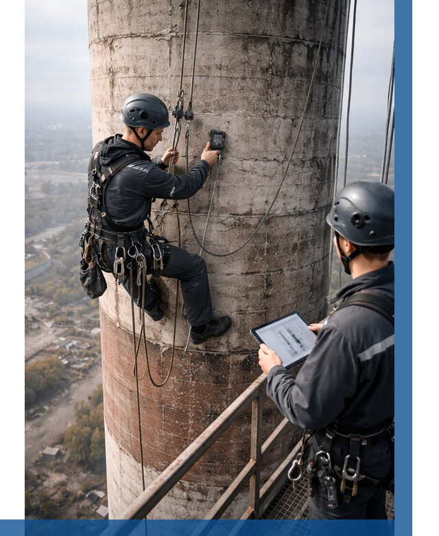 Обследование дымовой трубы в Лесосибирске от 8332 р. | ВЫСОТНИК-Лсс