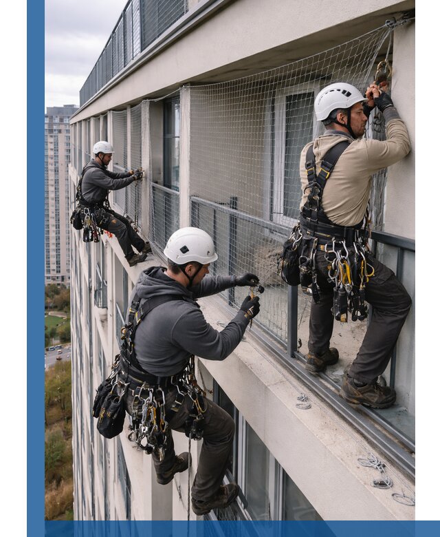 Профессиональный монтаж защитной сетки от птиц в Лесосибирске